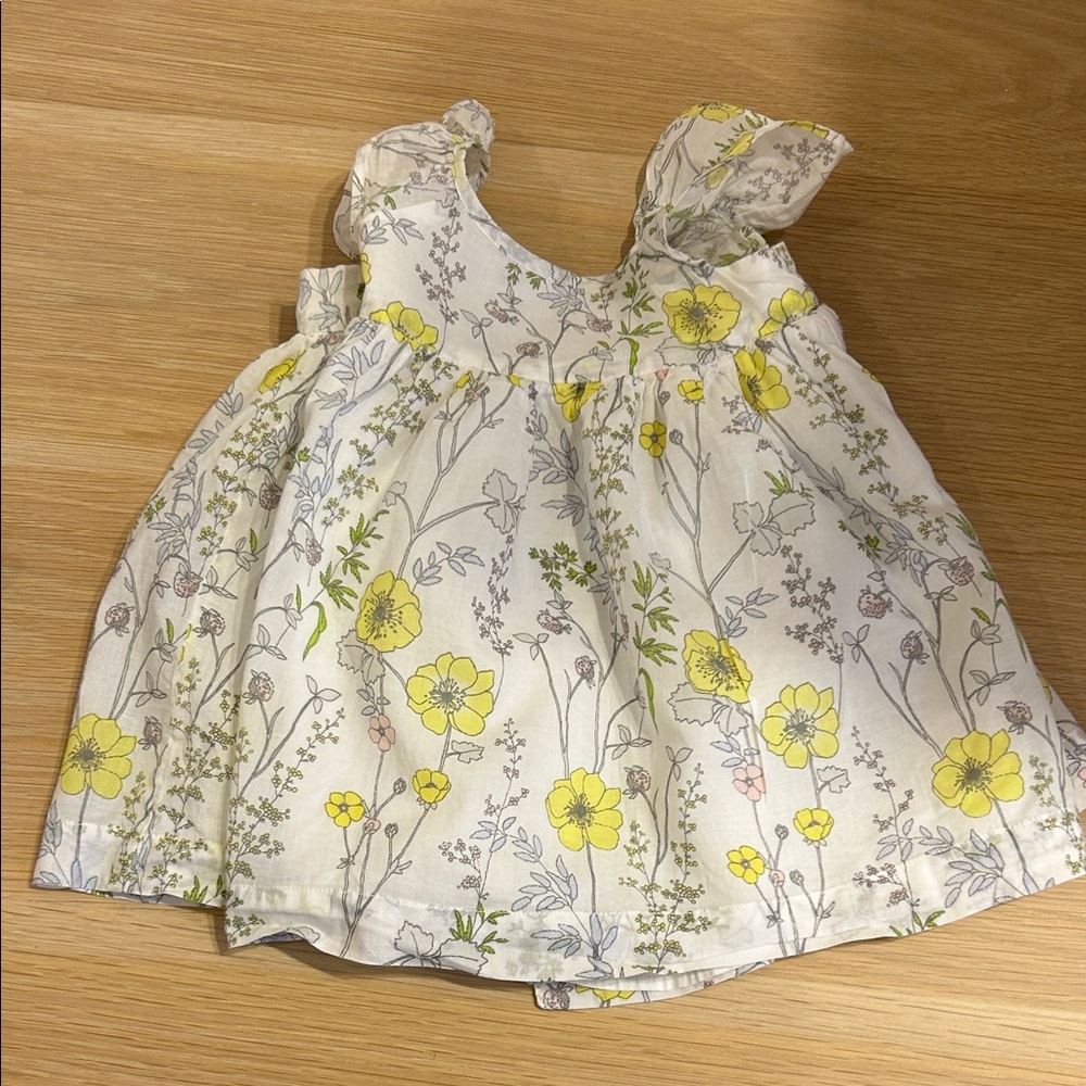 GAP Kids White and Yellow Floral Dress - Picture 3 of 6